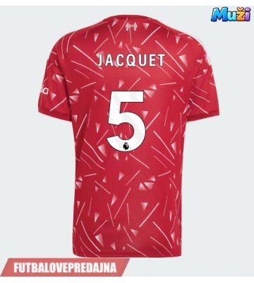 Lacne Muži Futbalové dres Liverpool Jeremy Jacquet #5 2026-27 Krátky Rukáv - Domáci